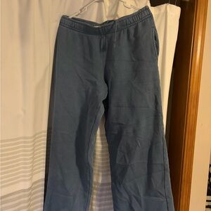 PacSun Women's Wide Leg Drawstring Pants in Slate Blue